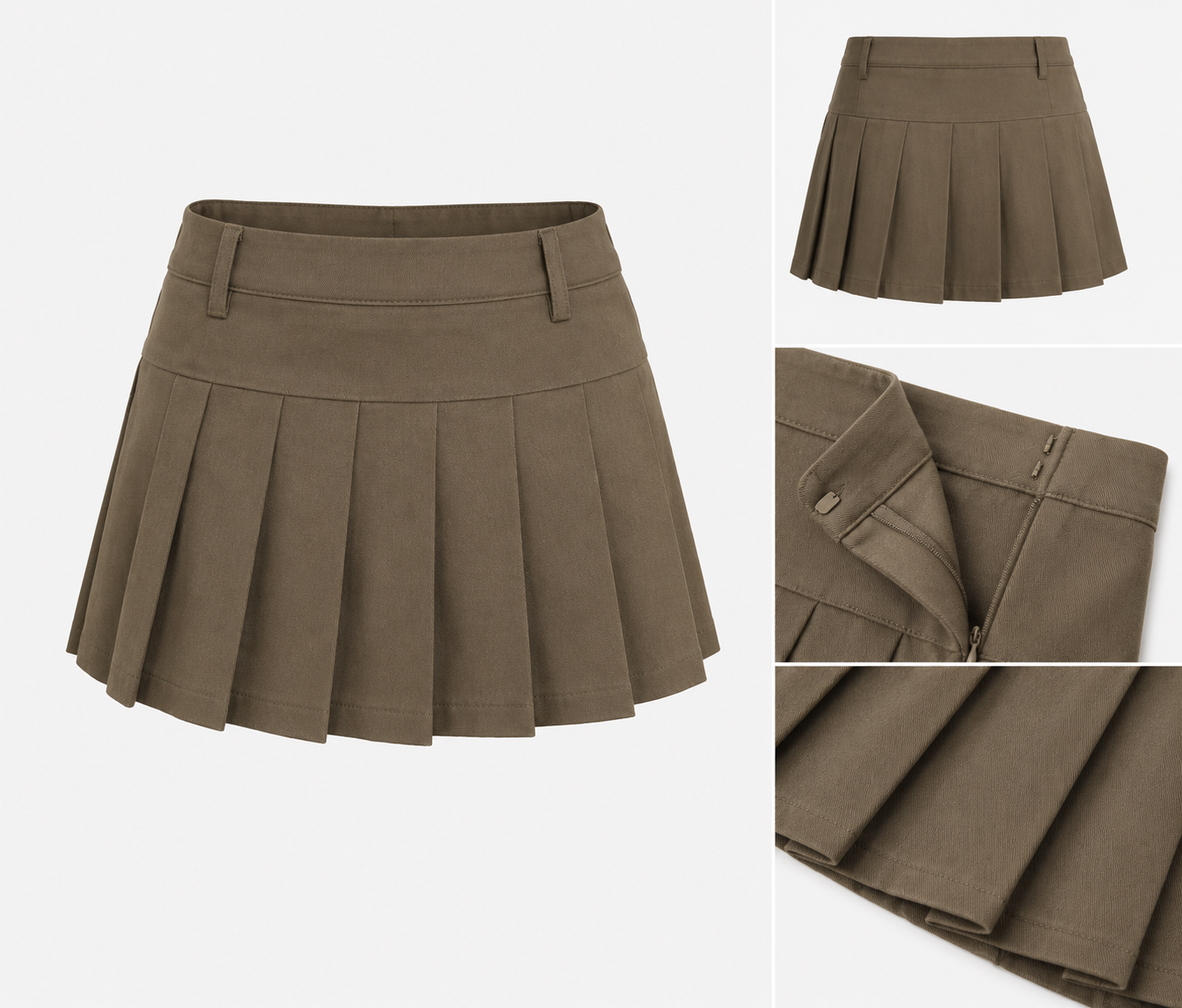 Pleated Mini Skirt
