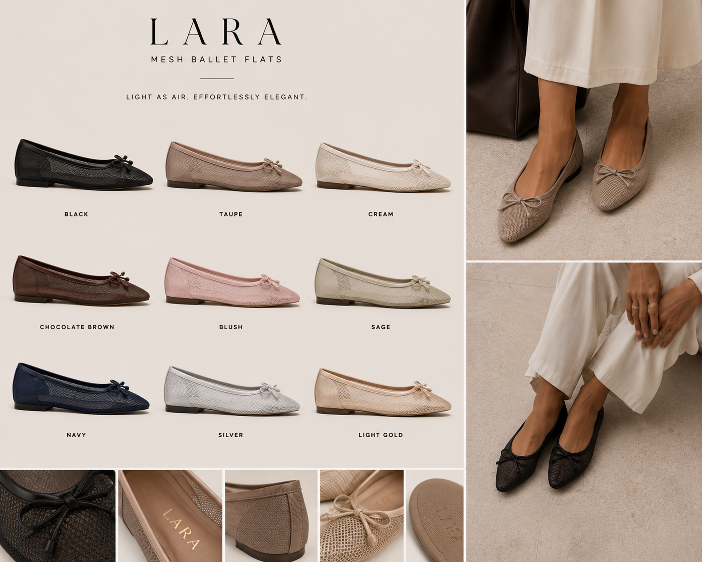Mesh Ballet Flats