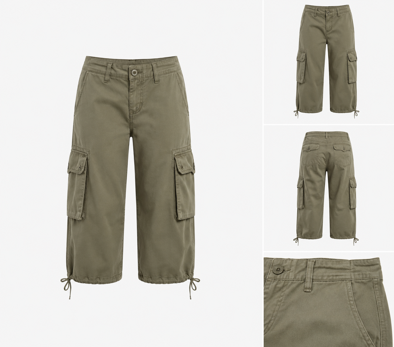 Cropped Cargo Pants