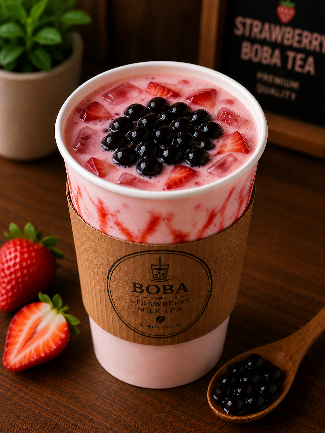 Strawberry Boba