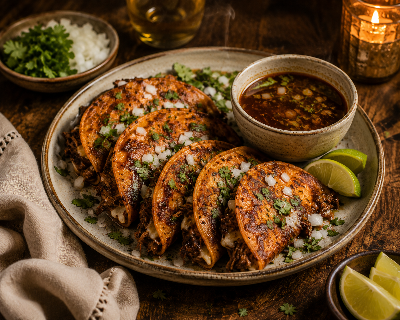 Birria Tacos (4 pcs)